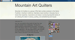 Desktop Screenshot of mountainartquilters.com